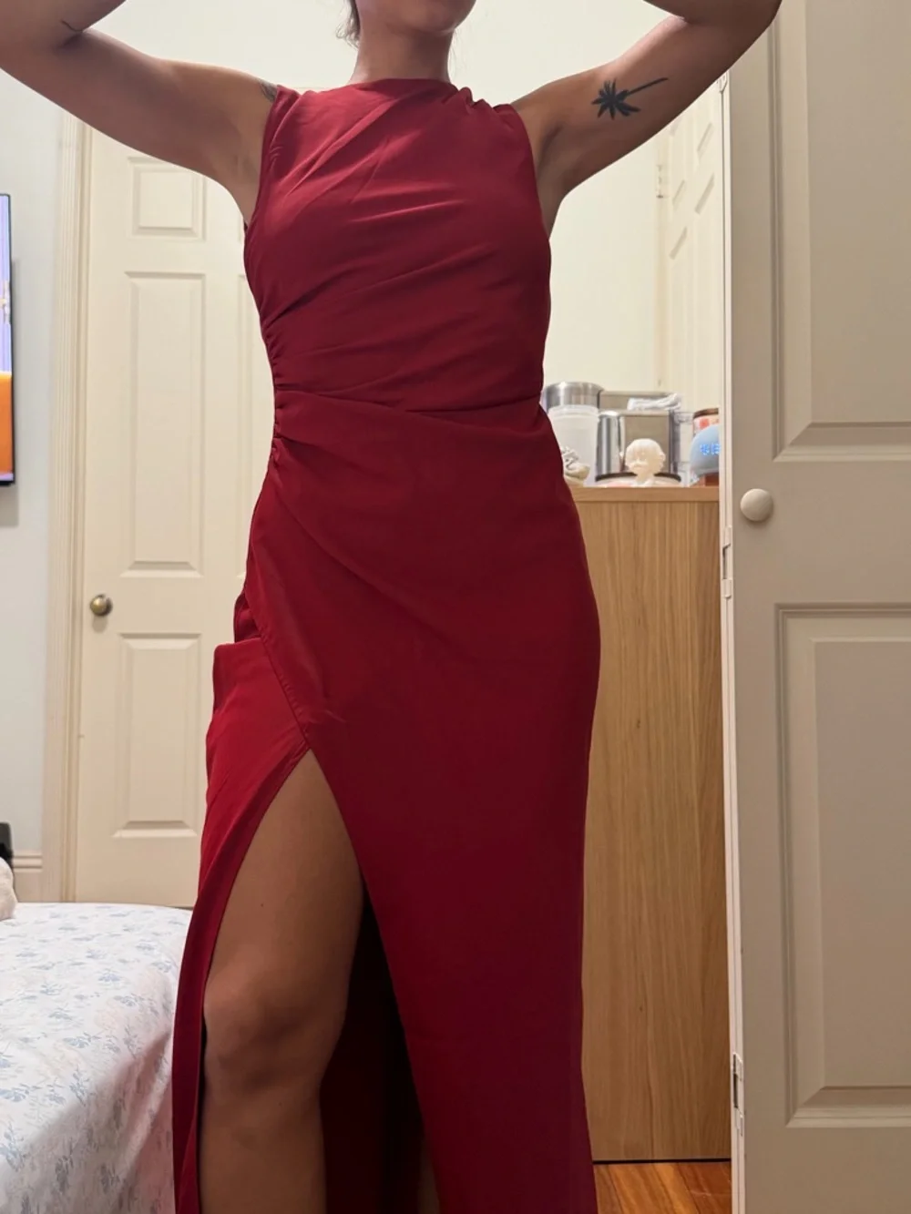 Abercrombie & Fitch Red Maxi Dress